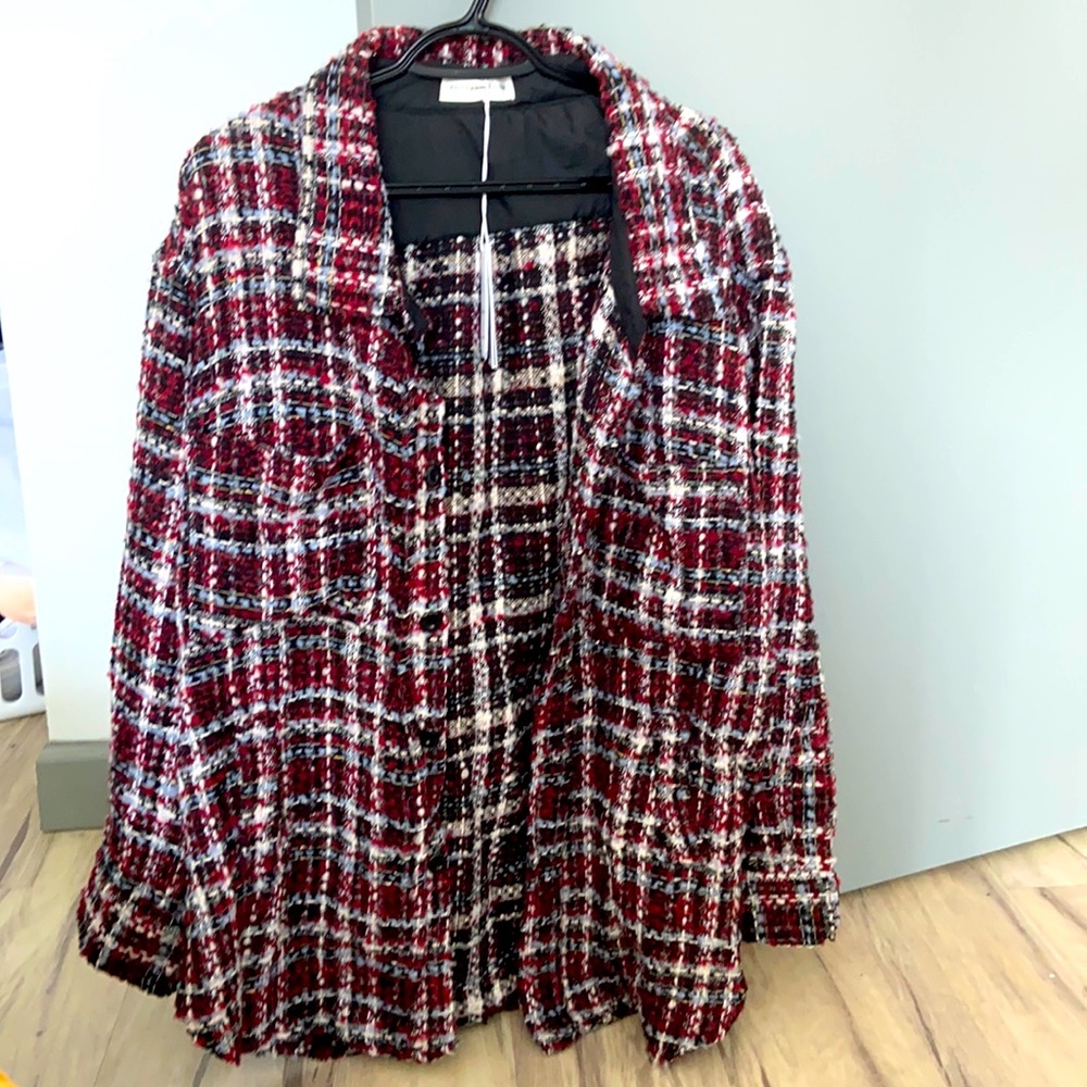 Faith Connexion Tweed Jacket Shirt